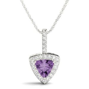 Talika 0.40 - Carat Amethyst Trillion cut 3 Prong 