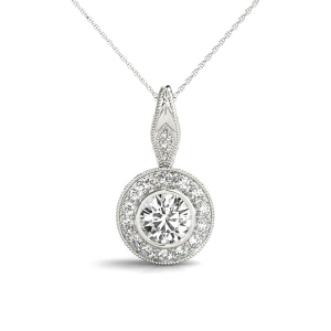 Taheera 0.50 Carat Natural Diamond Round cut Bezel Set 