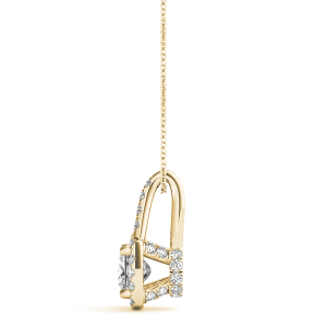 Teresia Natural Diamond Yellow Gold 4 Claw Set 