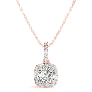 Tiah Natural Diamond Rose Gold 4 Prong 