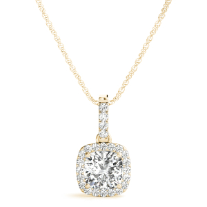 Tiah Natural Diamond Yellow Gold 4 Prong 