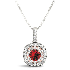 Hepatica Natural Ruby Silver 4 Prong 