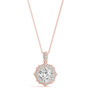 Taliana Natural Diamond Rose Gold 4 Prong 