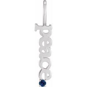 Prital Blue Sapphire Silver 4 Prong 