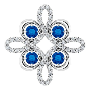 Prerita 0.05 Carat Blue Sapphire Round cut 4 Prong 