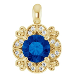 Preshti Blue Sapphire 4 Prong 
