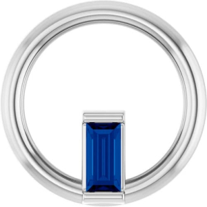 Priskilla Blue Sapphire Bezel Set 