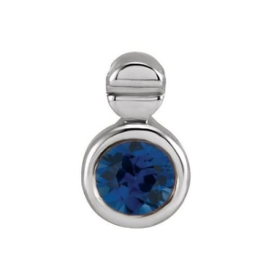 Prita Blue Sapphire Silver Bezel Set 