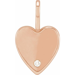 Pranali Natural Diamond Rose Gold Bezel Set Solitaire Pendant Necklace