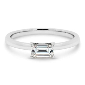 Clemence Natural 4 Prong Solitaire Diamond Ring