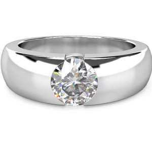 Dreda Lab-Created Bezel Promise Diamond Ring