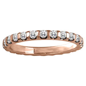 Ebba Lab-Created Rose Gold Bar Set  Diamond Ring