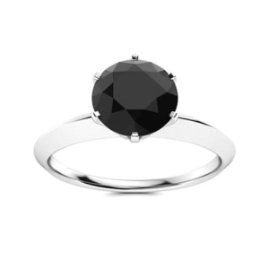 Black Diamond Engagement Ring