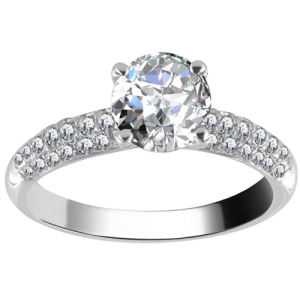 Elpida 0.20 - 3.00 Carat Lab-Created Round cut Prong  Statement Diamond Ring