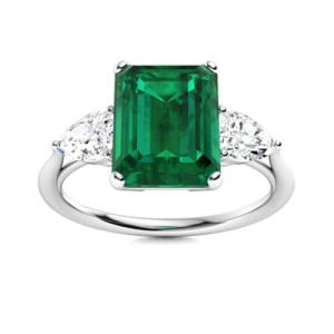 Bexley Emerald  Diamond Ring