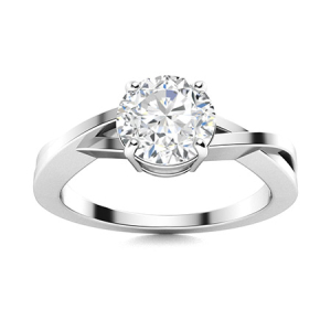 Drueta Lab-Created 4 Prong Promise Diamond Ring