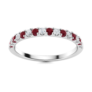 Eoduin Natural Ruby Platinum Prong 