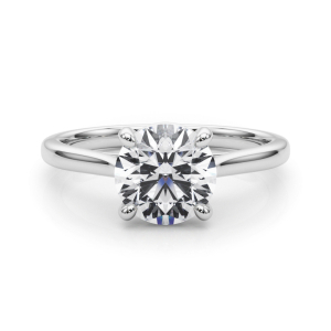 0.20-3.00 Carat 4 Prong V Setting Solitaire Diamond Engagement Ring 