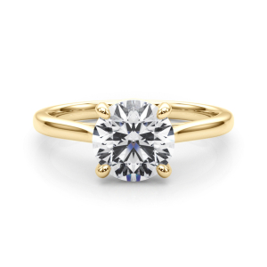  Benet Lab-Created Diamond Yellow Gold 4 Prong Classic Solitaire Engagement Ring