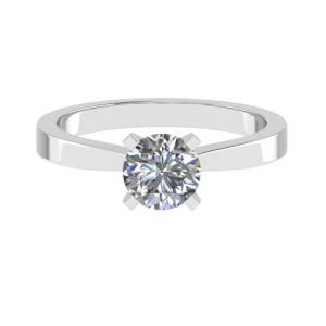 Cecille Lab-Created 4 Prong Solitaire Diamond Ring