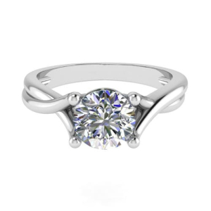 Cammi Lab-Created 4 Prong Solitaire Diamond Ring