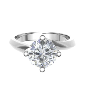 Candyce Lab-Created 4 Prong Solitaire Diamond Ring