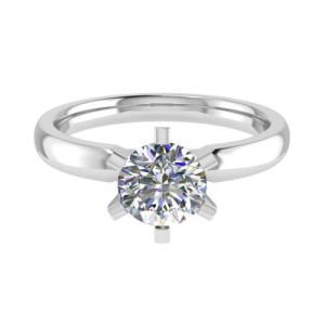 Lucia  Lab-Created 4 Prong Solitaire Diamond Ring