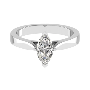 Marquise Cut 4 Claw Solitaire Engagement Ring