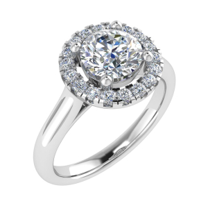 Ruth Lab-Created 4 Prong Cluster Diamond Ring