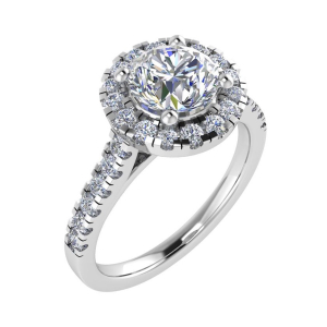 Aerwyna Lab-Created Diamond Halo Engagement Ring