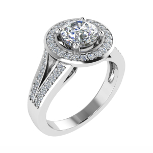 Juliet Lab-Created 4 Prong Cluster Diamond Ring