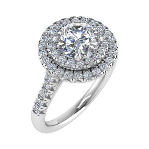 Louisa Lab-Created 4 Prong Cluster Diamond Ring