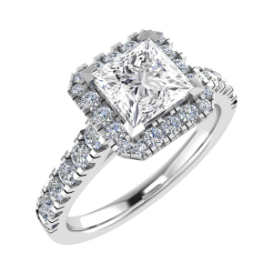 Rosalie Lab-Created 4 Prong Cluster Diamond Ring