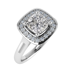  Aevryn Natural Diamond Halo Engagement Ring