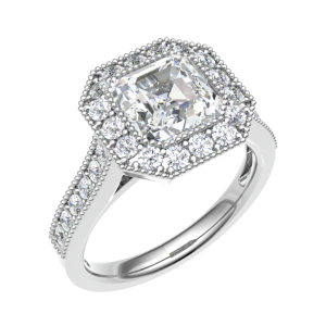 Emmalynn Lab-Created Yellow Gold 4 Prong Everyday Diamond Ring