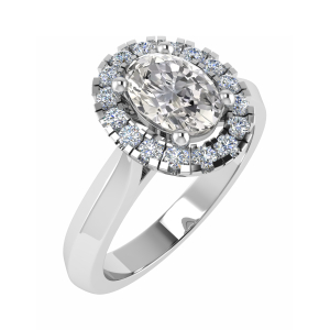 Tamia Lab-Created 4 Prong Cluster Diamond Ring