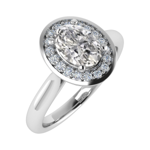 Maria Lab-Created 4 Prong Cluster Diamond Ring