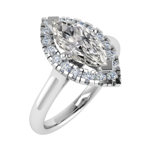 Molly Marquise Cut Halo Engagement Ring