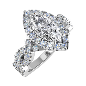 Lilly Lab-Created 4 Prong Diamond Ring