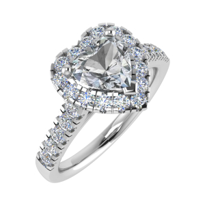 Jenny Heart Shaped Halo Engagement Ring From 0.20-3.00 Carat