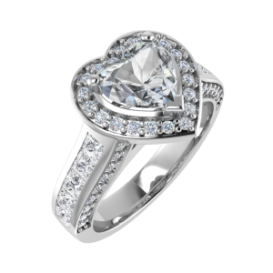 Renita Lab-Created 3 Prong Cluster Diamond Ring