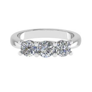 Juhi 4 Claw Tapered Shoulder Engagement Ring