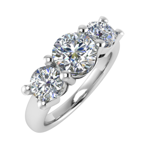 Jinal 4 Claw Tapered Shoulder Engagement Ring