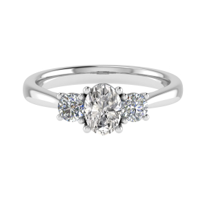 Anitra Natural Diamond Trilogy Engagement Ring