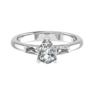 Delisha Lab-Created Prong 3 Stone Diamond Ring