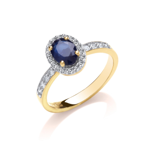 1.25 Carat Oval Cut Sapphire Ring