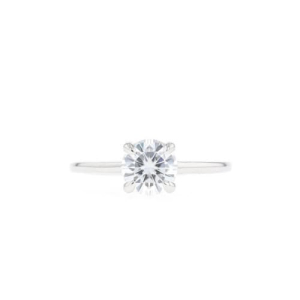 Calina Natural Round cut 4 Prong  Solitaire Diamond Ring