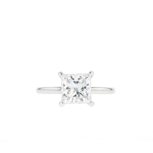 Rinsy 0.20-3.00 Carat Princess Cut Solitaire Engagement Ring