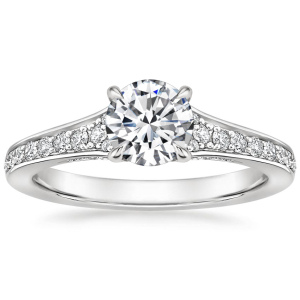 0.20-3.00 Carat Round Shaped Engagement Ring With Diamond set