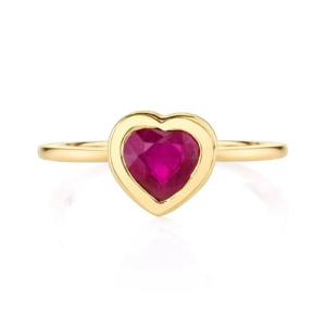 Adrey Natural Ruby Yellow Gold  Diamond Ring